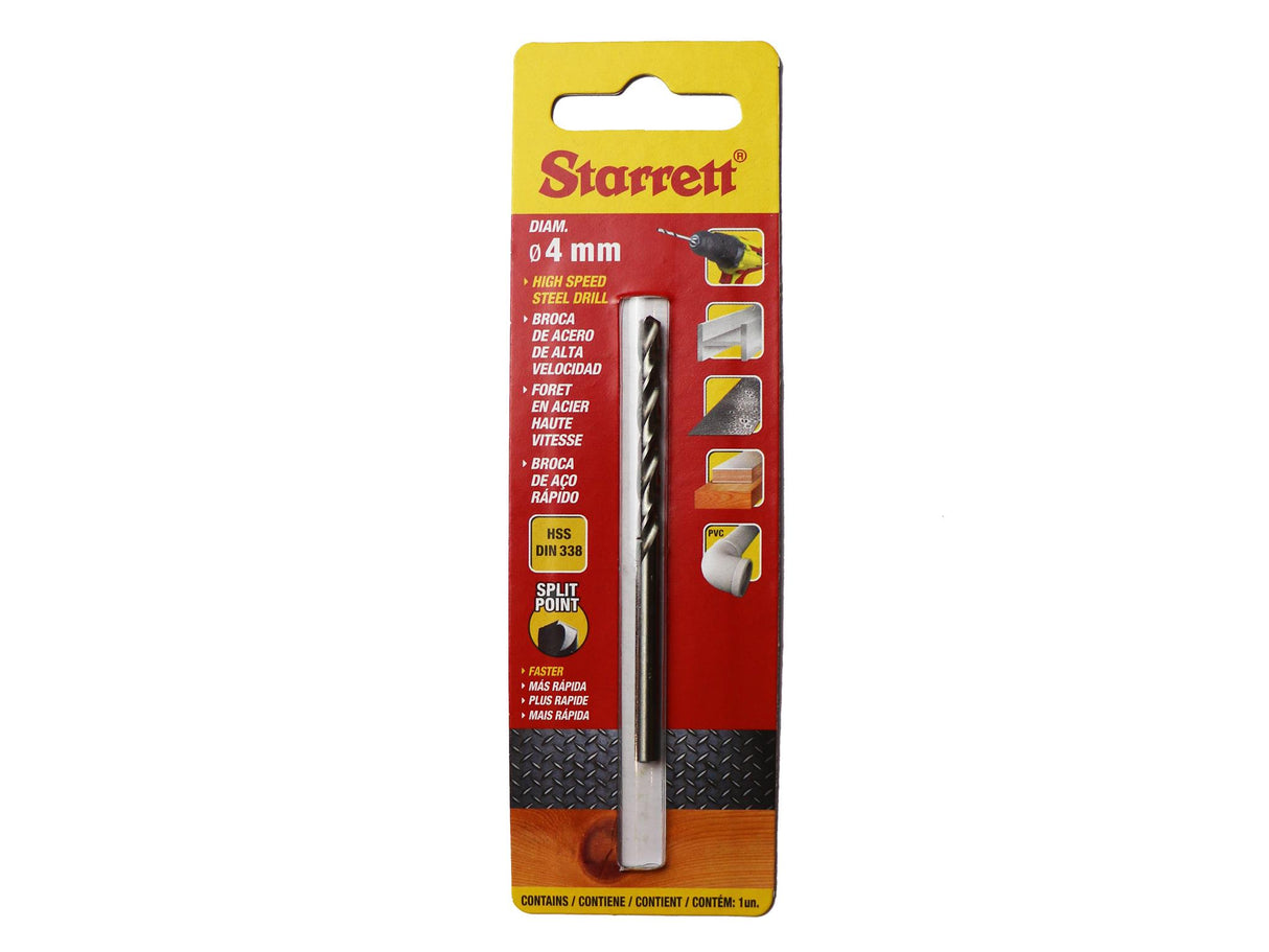 Starrett HSS Split Point Drill Bit