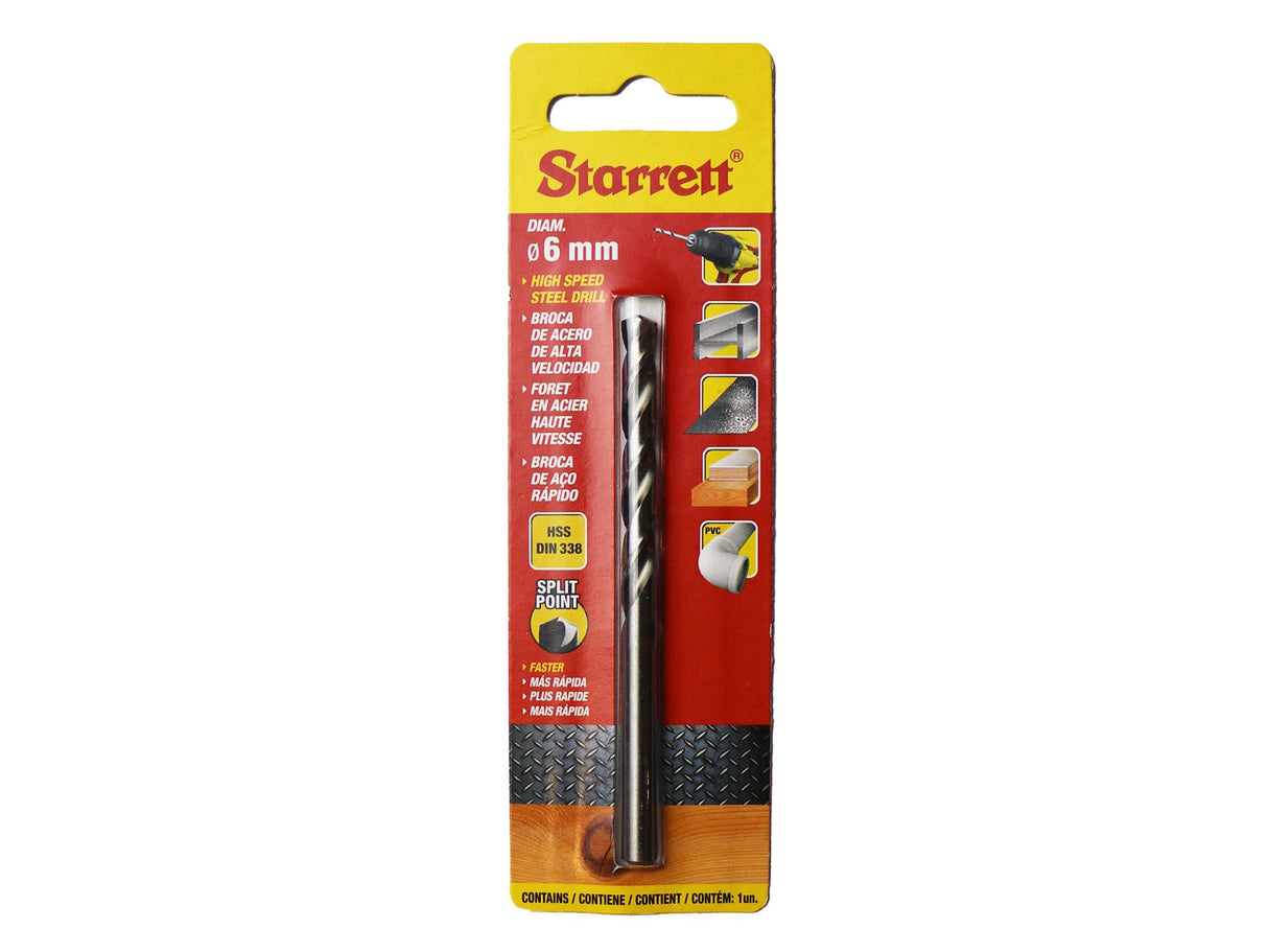 Starrett HSS Split Point Drill Bit