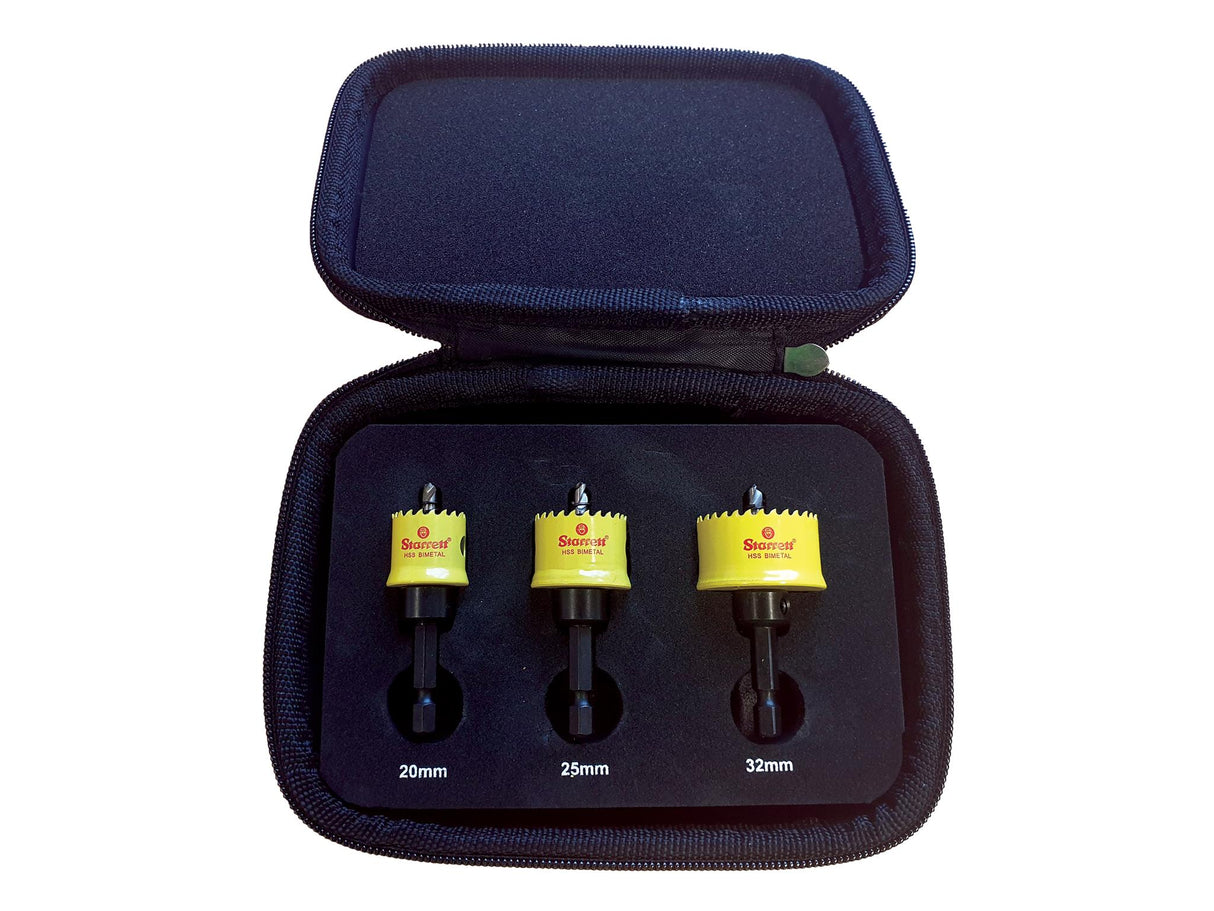 Starrett Cordless Smooth Cut Bi-Metal Holesaw Kit, 3 Piece