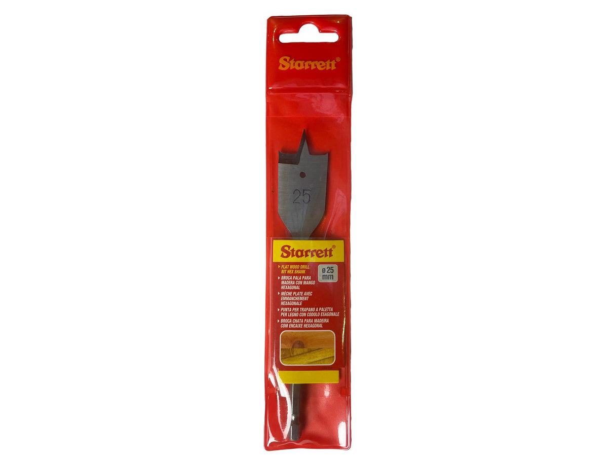 Starrett Flat Wood Drill Bits