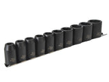 Teng 1/2in Drive 9121 Impact Socket Set, 10 Piece