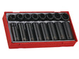 Teng TT9116 Regular/Deep Impact Socket Set, 16 Piece-  1/2in Drive