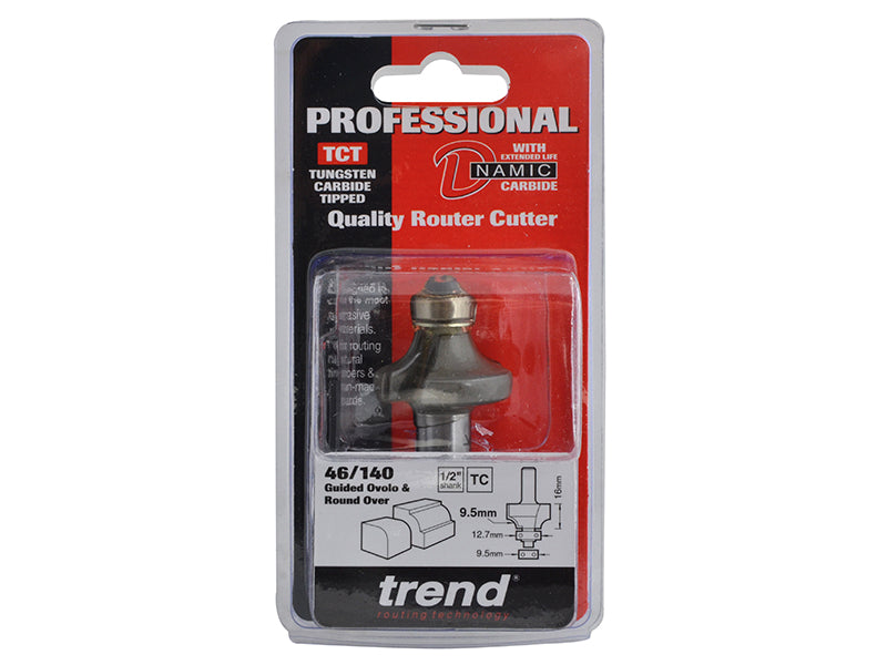 Trend Bearing Guided Ovolo & Round Over Cutters