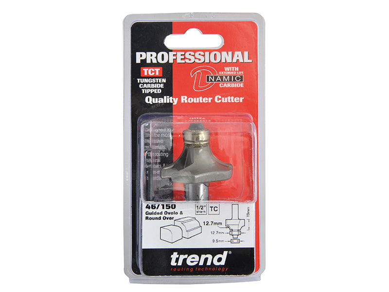 Trend Bearing Guided Ovolo & Round Over Cutters