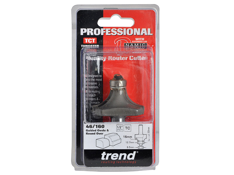 Trend Bearing Guided Ovolo & Round Over Cutters