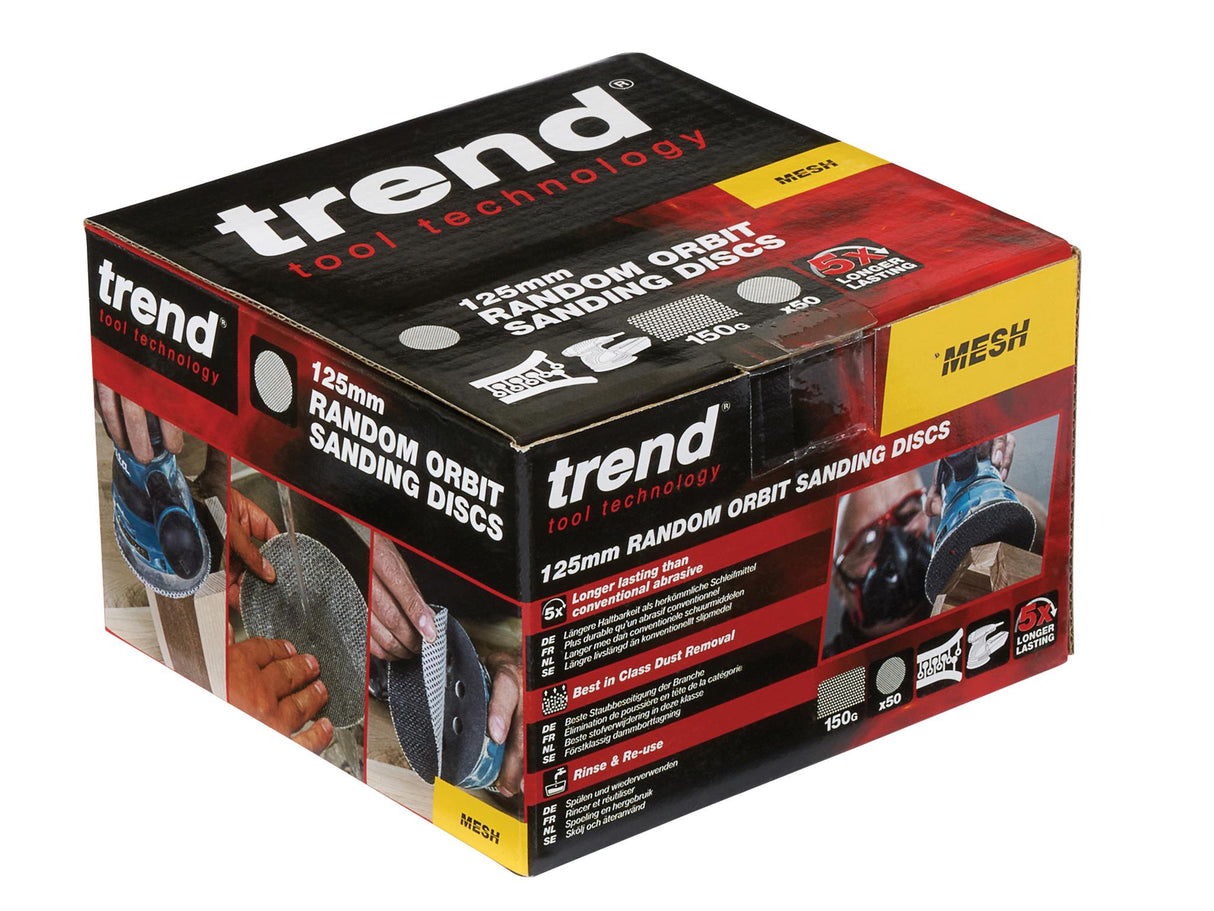 Trend Mesh Random Orbital Sanding Discs 125mm