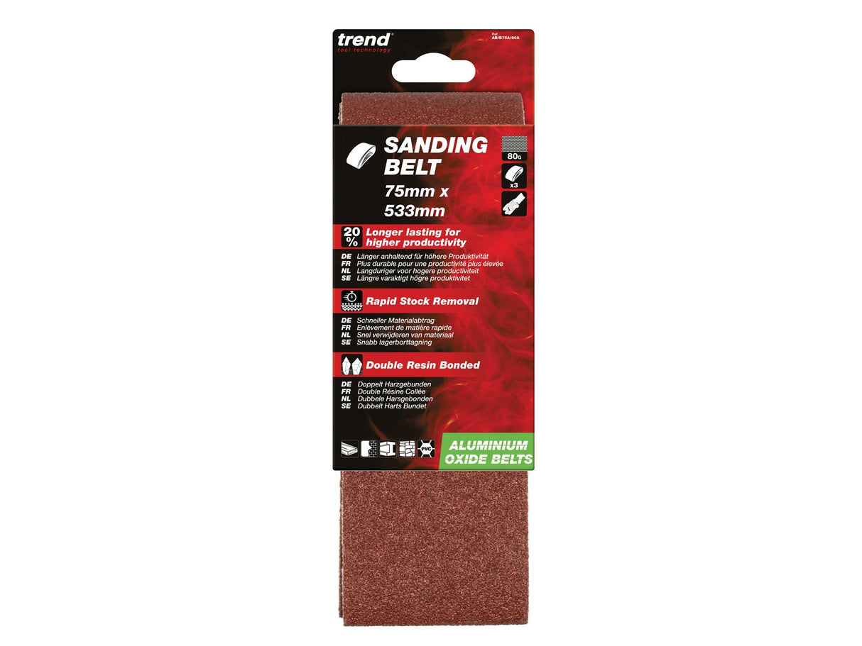 Trend Aluminium Oxide Sanding Belts