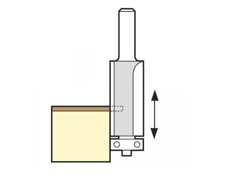 Trend 90° Bearing Guided Trimmer Cutter