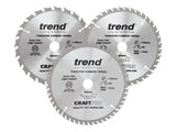 Trend CraftPro Cordless Saw Blade Triple Pack