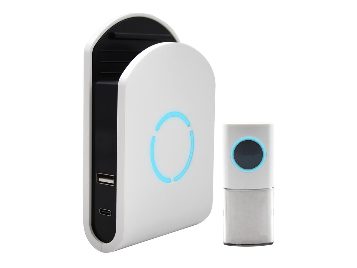 Uni-Com Plug-in Door Chime with USB Charger