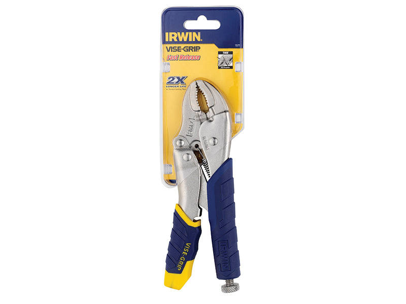 IRWIN Vise-Grip 7WR Fast Release Curved Jaw Locking Pliers with Wire Cutter 178mm (7in)