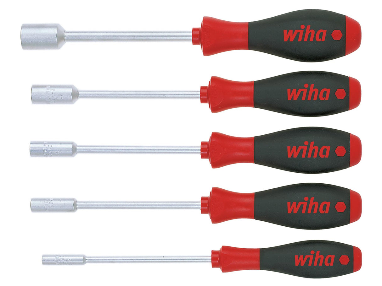 Wiha SoftFinish® Hex Nut Driver Set, 5 Piece