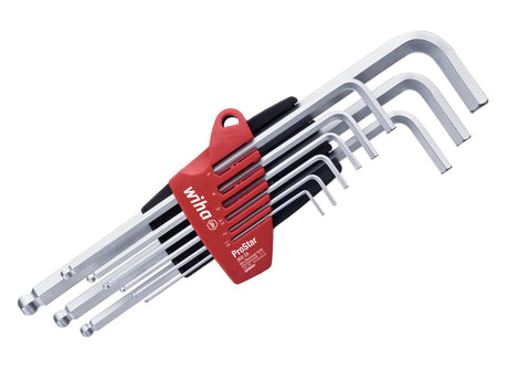 Wiha ProStar Hex Ball End L-key Set, 9 Piece
