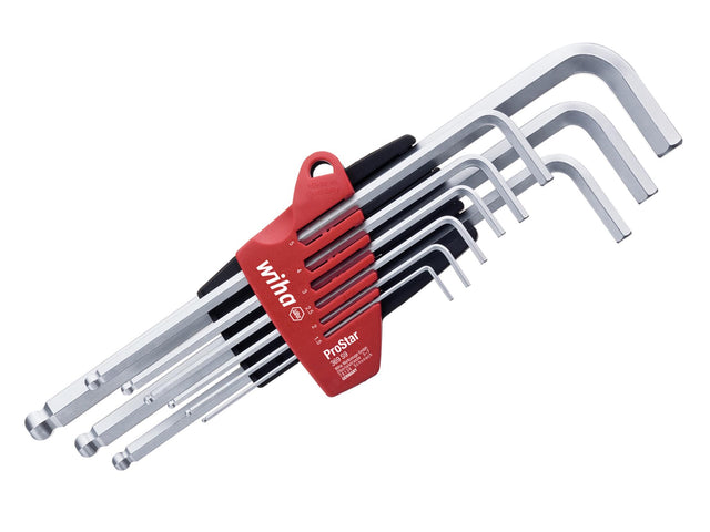 Wiha ProStar Hex Ball End L-key Set, 9 Piece