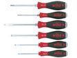 Wiha SoftFinish® SL/PZ Hex Blade Screwdriver Set, 6 Piece