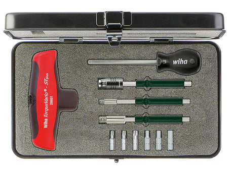 Wiha TorqueVario®-S T Screwdriver Set, 11 Piece