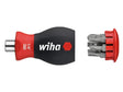 Wiha Magnetic SoftFinish® Stubby Screwdriver with Bit Magazine (SL, PH)