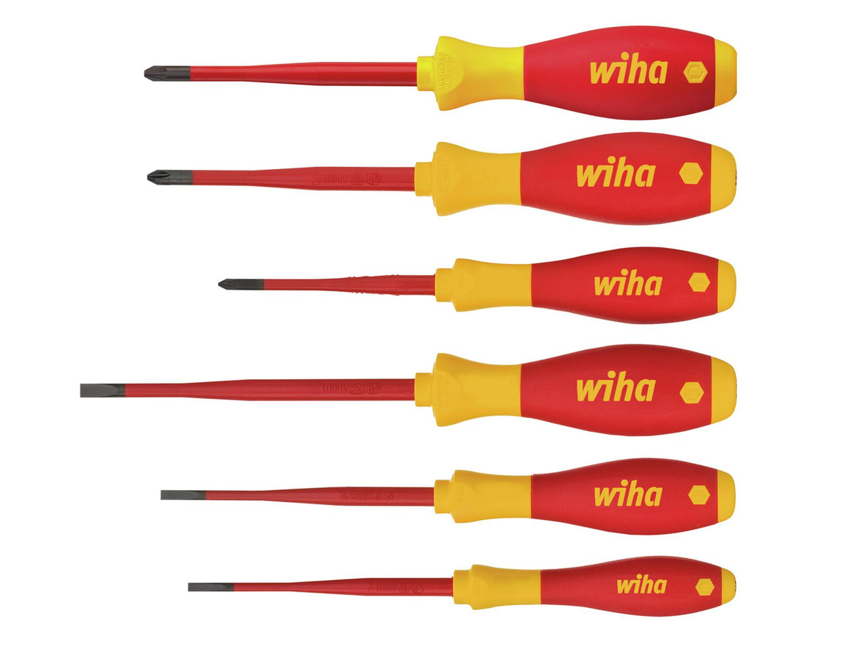 Wiha SoftFinish® electric SL/PH/PZS Screwdriver Set, 6 Piece