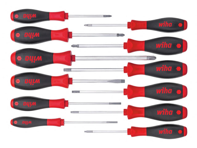 Wiha SoftFinish® Screwdriver Set, 12 Piece