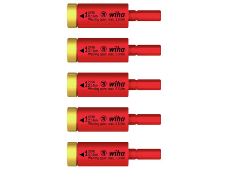 Wiha electric easyTorque Adapter Set, 5 Piece