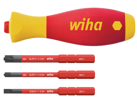 Wiha SoftFinish® electric slimVario Screwdriver Set, 4 Piece