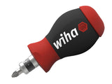 Wiha Magnetic SoftFinish® Stubby Screwdriver with Bit Magazine