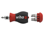 Wiha Magnetic SoftFinish® Stubby Screwdriver with Bit Magazine