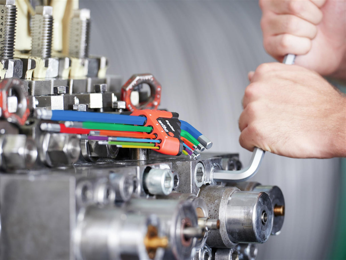 Wiha ErgoStar Colour Hex Ball End L-key Set, 9 Piece