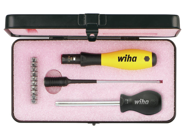 Wiha TorqueVario®-S ESD Screwdriver Set, 14 Piece (inc. Case)