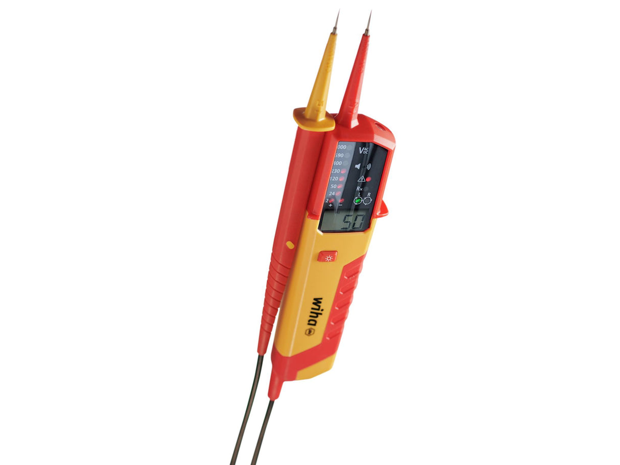 Wiha eMobility Voltage and Continuity Tester 12-1,000 V AC, CAT IV