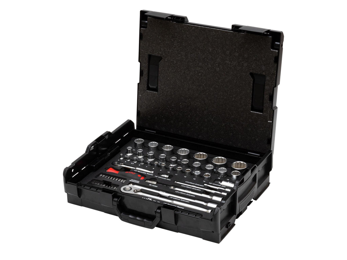 Wiha 1/4in & 1/2in Nut Driver & Bit Set, 60 Piece (inc. Case)