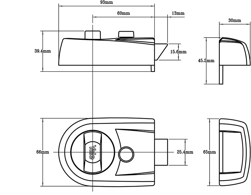 Yale Locks Y3 Modern Nightlatch