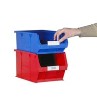 Plain White Labels - Plastic Storage Parts Lin Bin Container - 100PK (FD2-FD6)