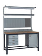 Kit 7 - 1200mm Heavy Duty Workbench With Accessories - Solid Beech Worktop