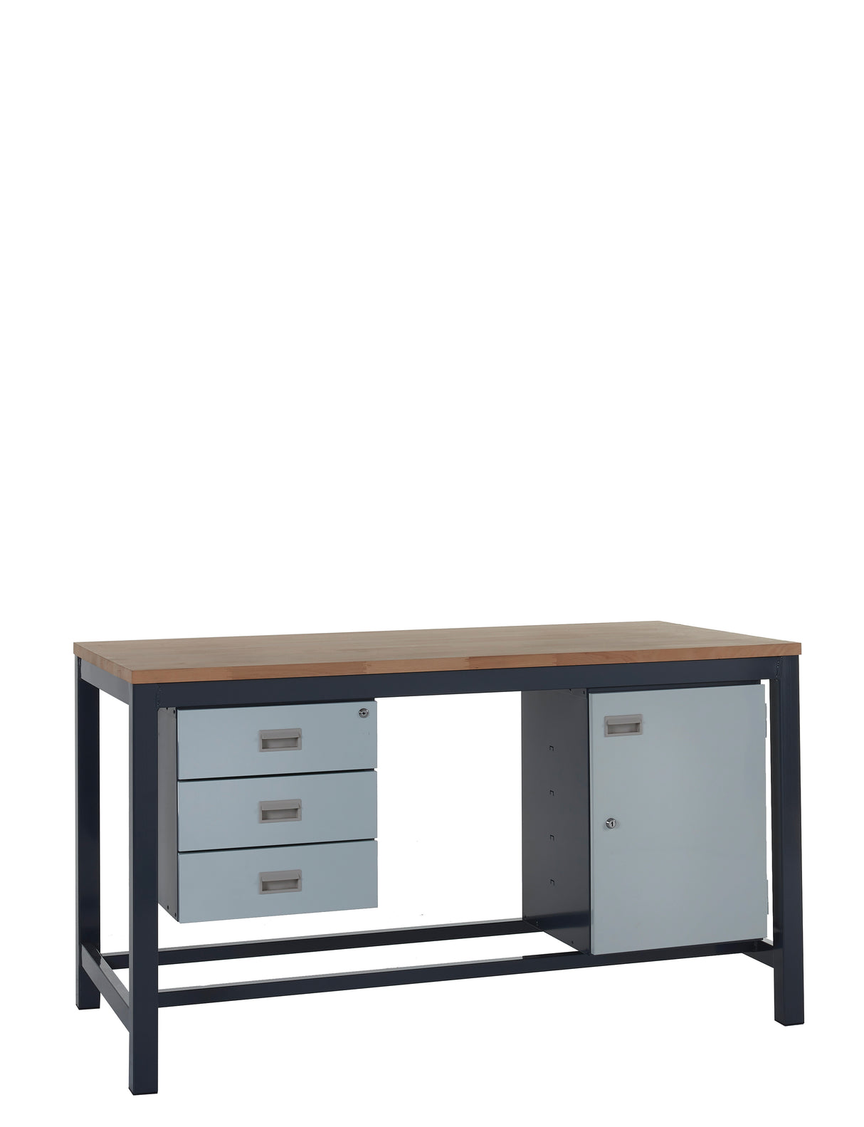 Kit 3 - 1200mm Heavy Duty Workbench With Accessories - Solid Beech Worktop