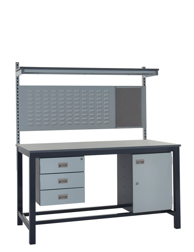 Kit 5 - 1200mm Heavy Duty Workbench With Accessories - Laminate Worktop