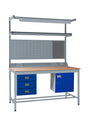 Kit 7 - 1200mm Square Tube Workbench With Accessories - Solid Beech Worktop