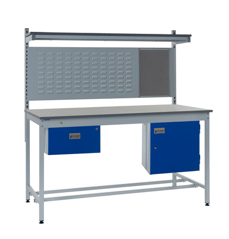 Kit 4 - 1500mm Square Tube Workbench With Accessories - Laminate Worktop