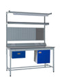 Kit 6 - 1800mm Square Tube Workbench With Accessories - Laminate Worktop