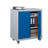 Workplace Mobile Cupboard - Including 2 Shelves - 1040x900x460mm - Blue