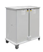Narrow Aisle Laptop & Tablet Storage Trolleys 1200x525x1220 - 16 Tiers, 4 Doors - Light Grey