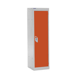 Spectrum School Locker 1235x300x300mm - 1 Compartment - Tangelo Orange