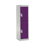 Spectrum School Locker 1235x300x300mm - 2 Compartments - Berry Burst