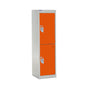 Spectrum School Locker 1235x380x380mm - 2 Compartments - Chilli Pepper Orange