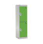 Spectrum School Locker 1235x300x300mm - 2 Compartments - Sublime Lime