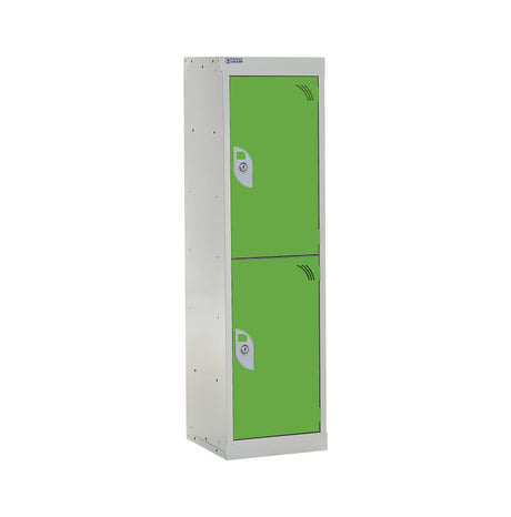 Spectrum School Locker 1235x380x380mm - 2 Compartments - Sublime Lime