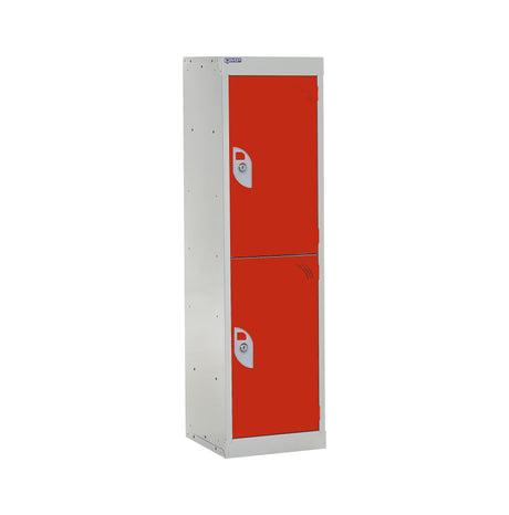 Spectrum School Locker 1235x380x380mm - 2 Compartments - Tamarillo Red