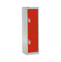 Spectrum School Locker 1235x300x450mm - 2 Compartments - Tamarillo Red