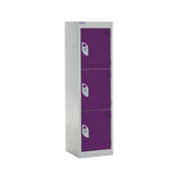 Spectrum School Locker 1235x300x300mm - 3 Compartments - Berry Burst