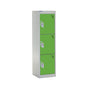 Spectrum School Locker 1235x300x450mm - 3 Compartments - Sublime Lime